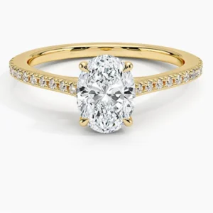 Oval Solitaire Diamond Ring